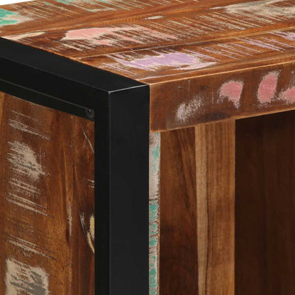 Comodino 40x30x80 cm in Legno Massello di Recupero - homemem39