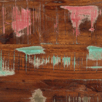 Comodino 40x30x80 cm in Legno Massello di Recupero - homemem39
