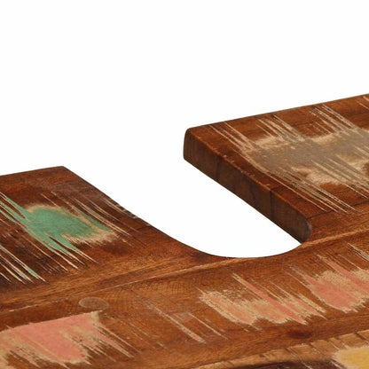 Mobiletto da Bagno con porta Marrone Legno massello di recupero