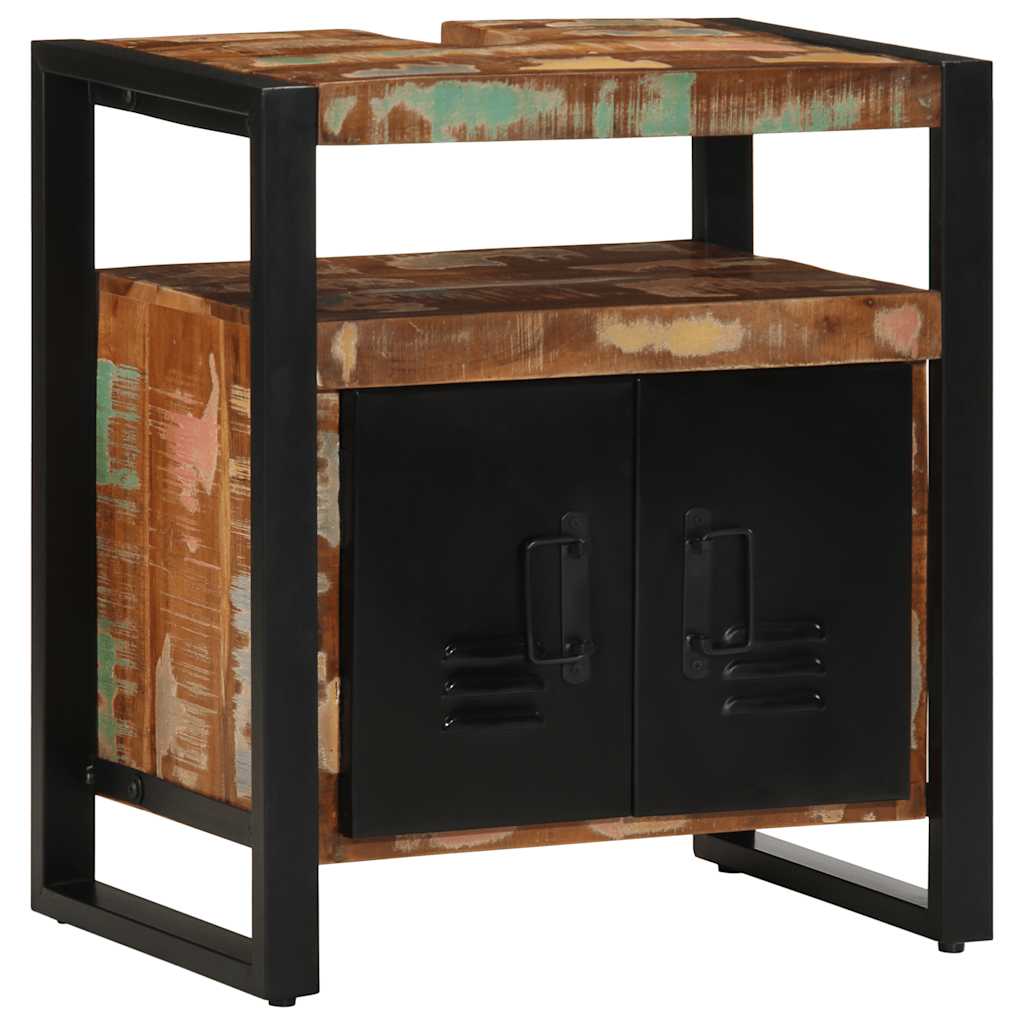 Mobile da Bagno 55x35x60 cm in Legno Massello di Recupero