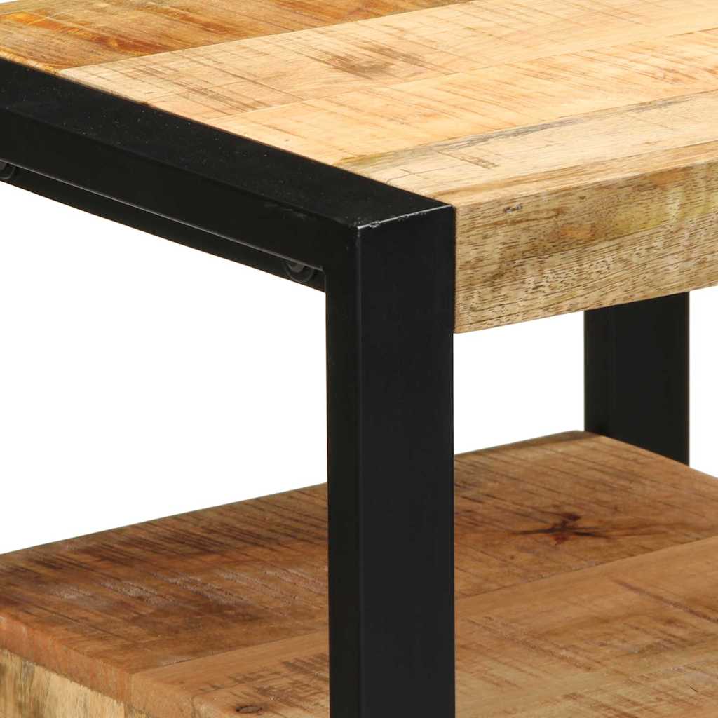 Armadio da Bagno con porta Marrone Legno massello di mango