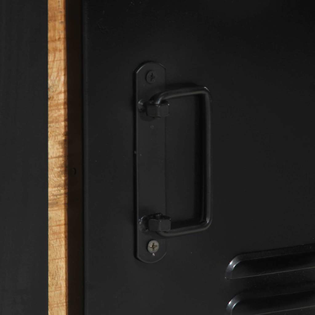 Armadio da Bagno con porta Marrone Legno massello di mango