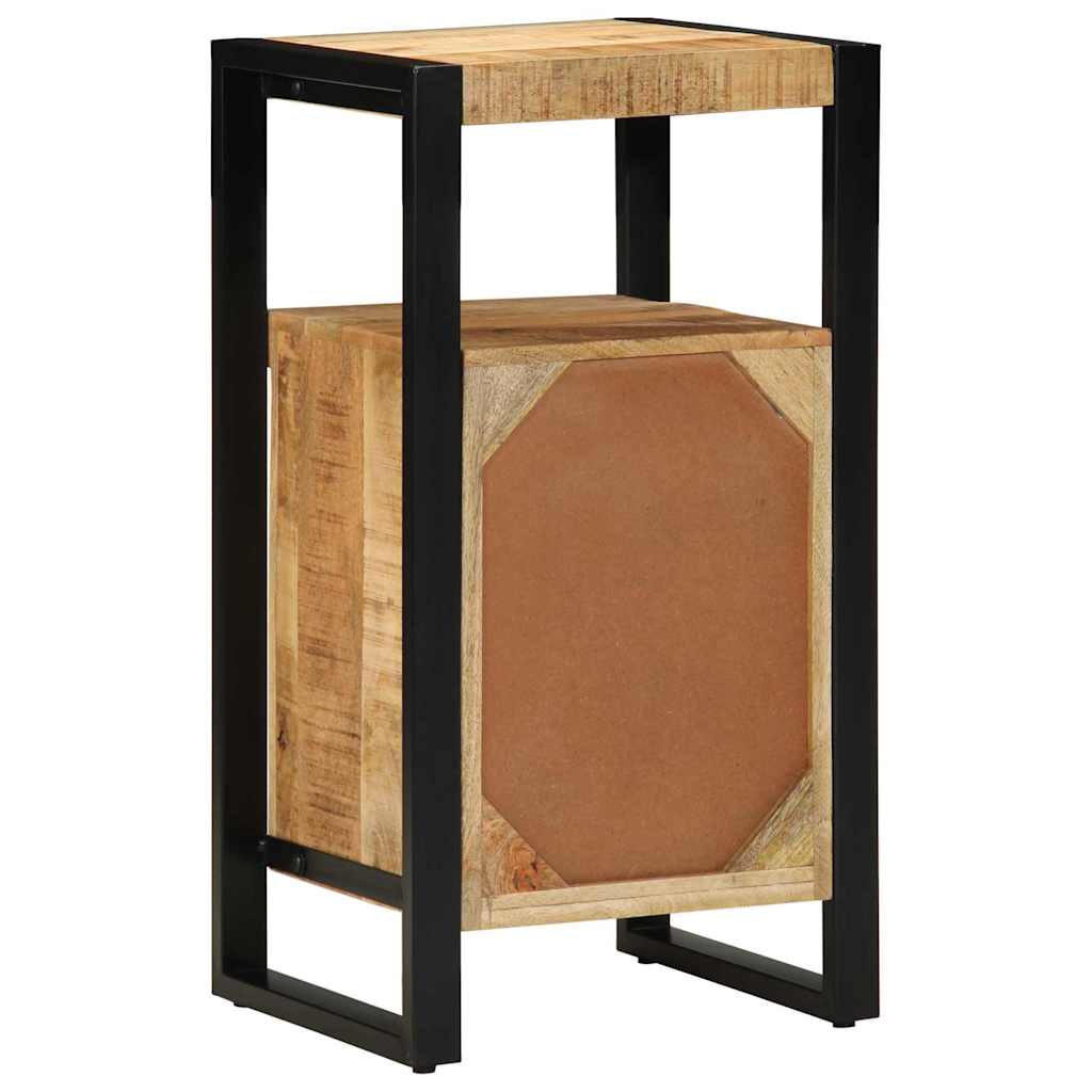 Armadio da Bagno con porta Marrone Legno massello di mango