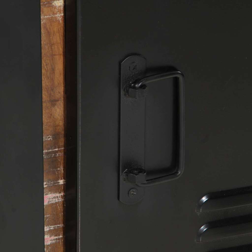 Armadio da Bagno con porta Marrone Legno massello di recupero