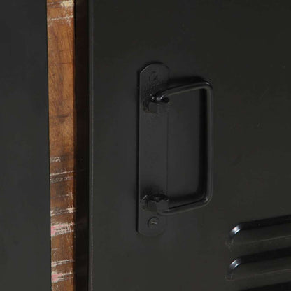 Armadio da Bagno con porta Marrone Legno massello di recupero