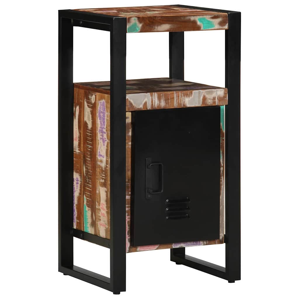 Armadio da Bagno con porta Marrone Legno massello di recupero