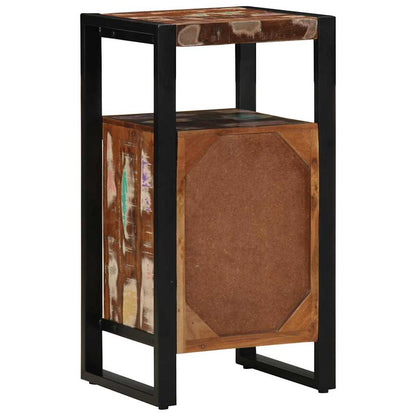 Armadio da Bagno con porta Marrone Legno massello di recupero