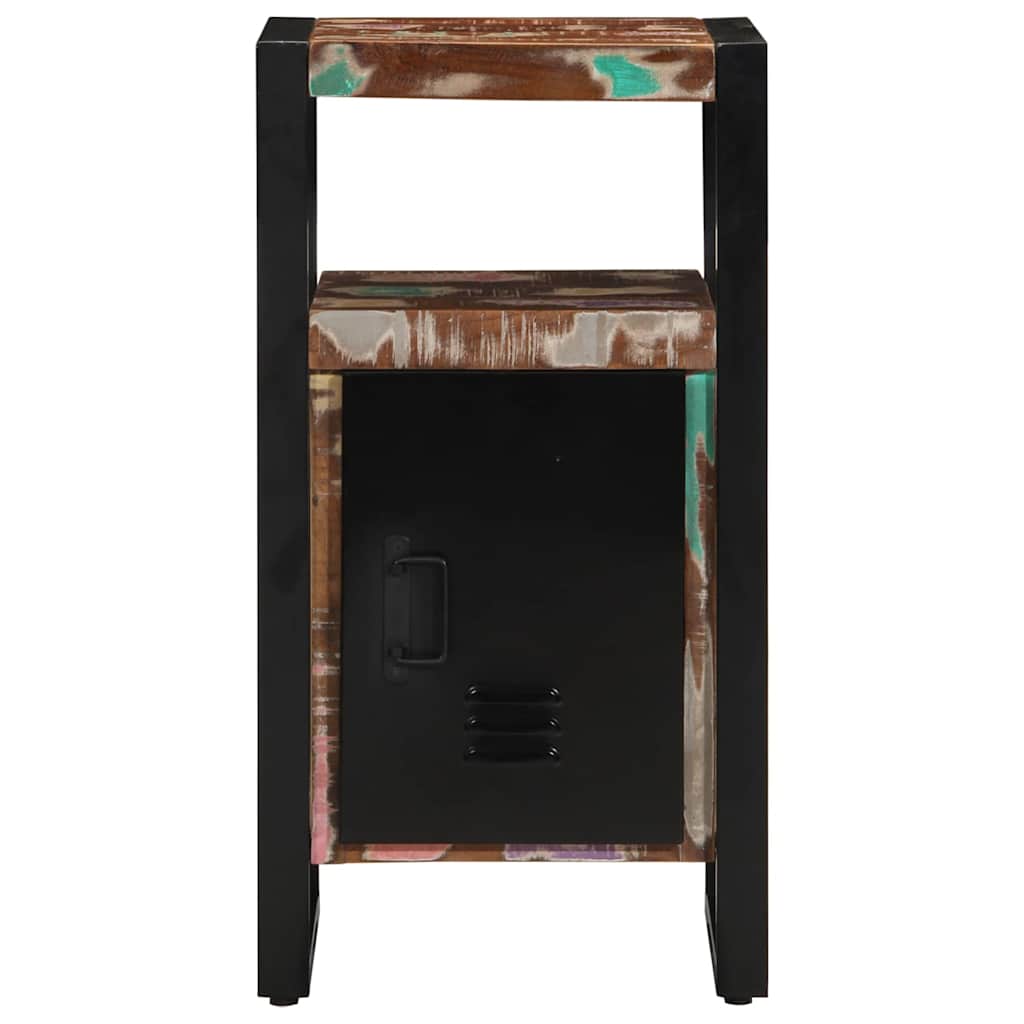 Armadio da Bagno con porta Marrone Legno massello di recupero