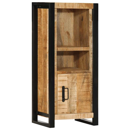 Mobiletto da Bagno 40x30x90 cm Legno Massello Mango Grezzo