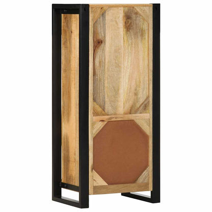 Mobiletto da Bagno 40x30x90 cm Legno Massello Mango Grezzo