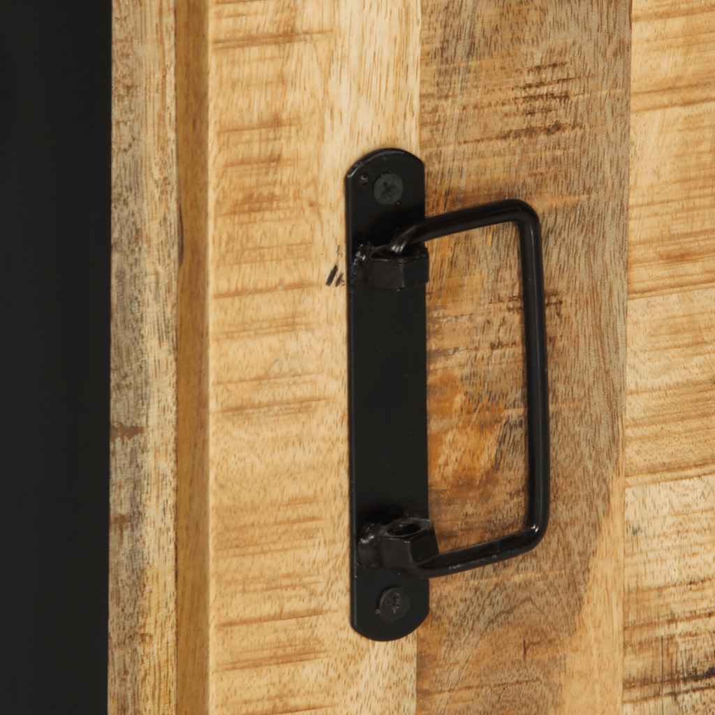 Mobiletto da Bagno 40x30x90 cm Legno Massello Mango Grezzo