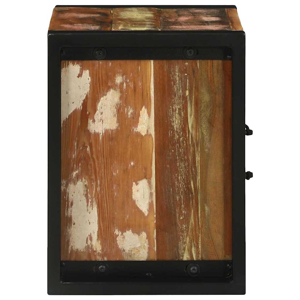Mobile da Bagno con porta Marrone Legno Recuperato Massello | homemem39