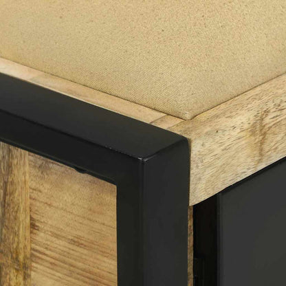 Armadio Panchina Marrone Legno massello di mango