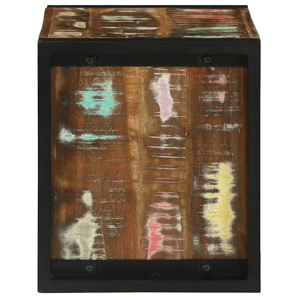 Cubetto da Parete Marrone Legno Recuperato Massello | homemem39