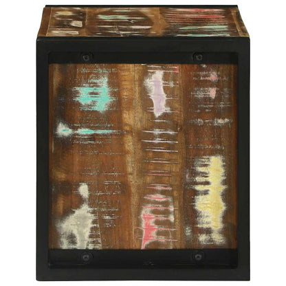 Cubetto da Parete Marrone Legno Recuperato Massello | homemem39