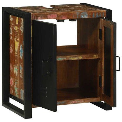 Armadio sottolavello Marrone Legno Recuperato Massello | homemem39