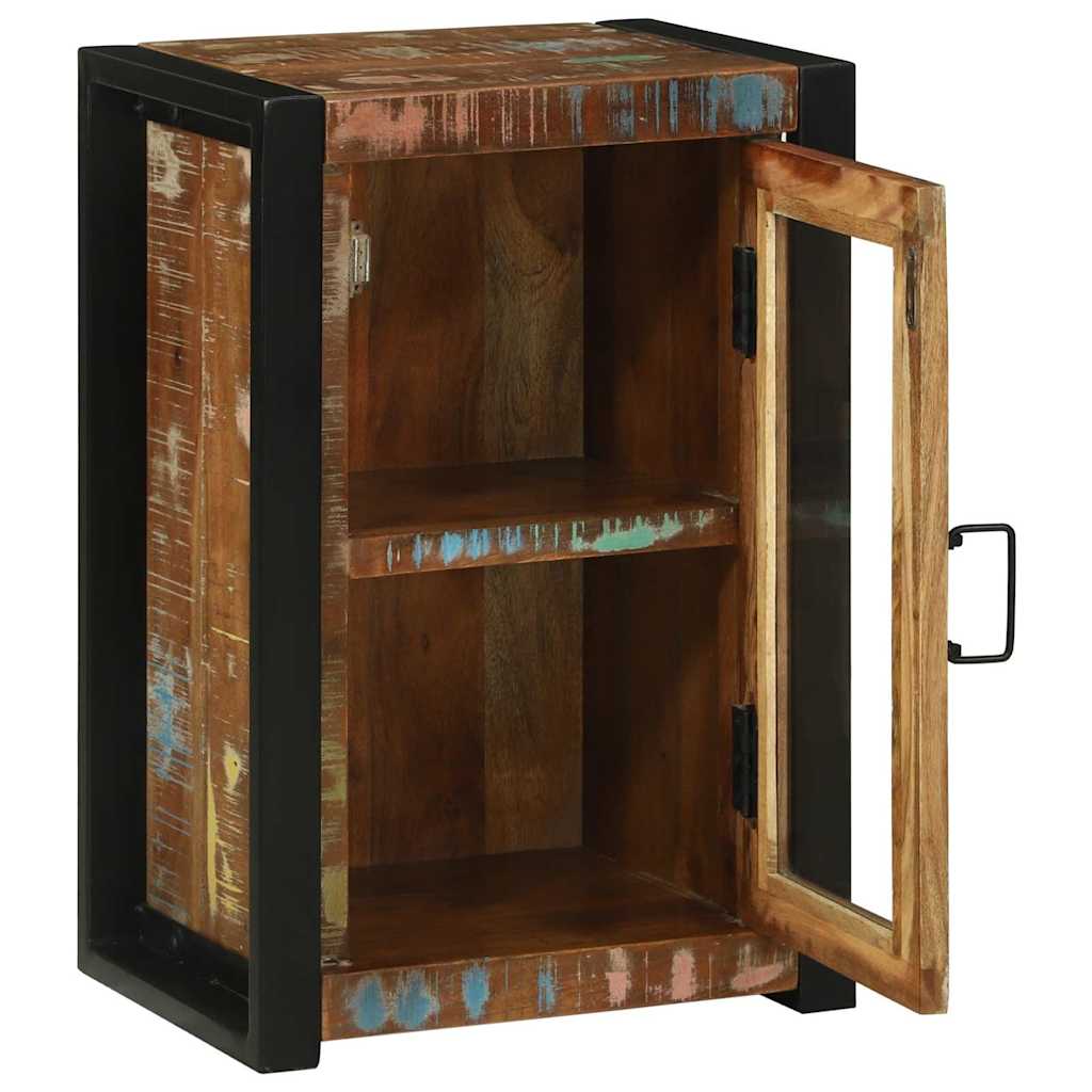 Mobile da Bagno con porta Marrone Legno Recuperato Massello | homemem39