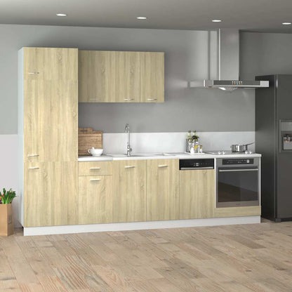 Set di Mobili Porta TV 7 pz “Lyon” Rovere Sonoma in Truciolato