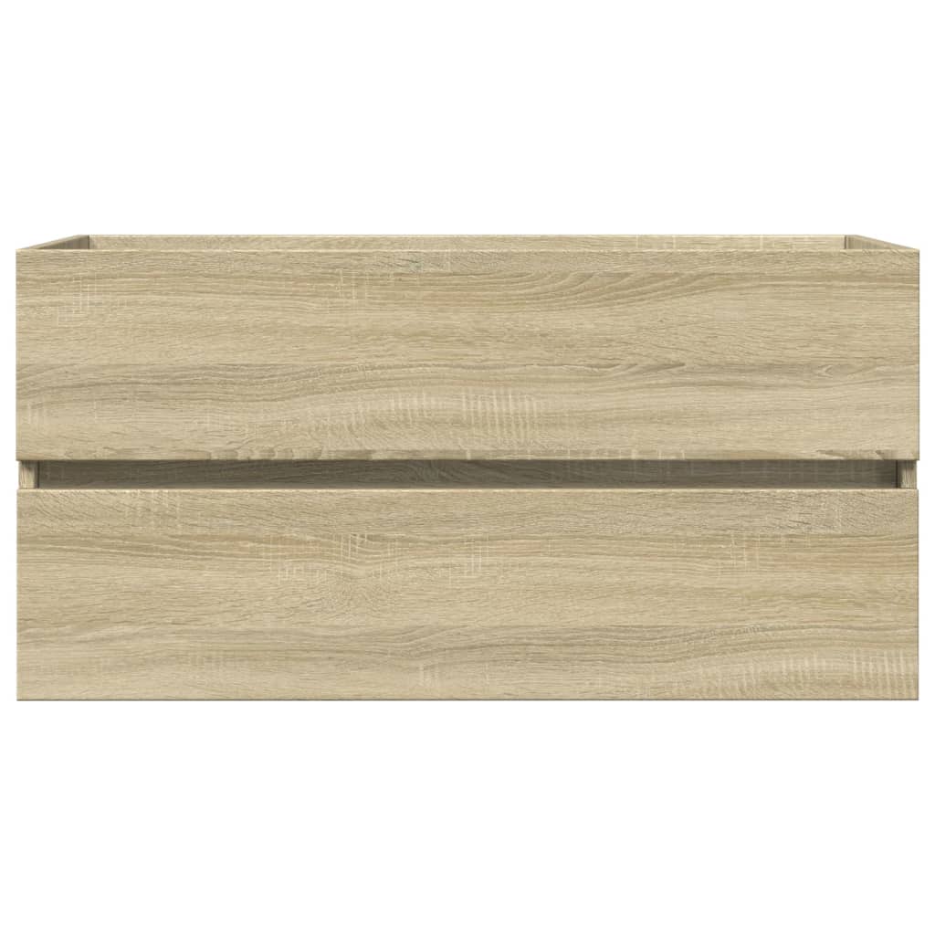 Set Mobili da Bagno 2 pz in Ceramica e Legno Multistrato | homemem39