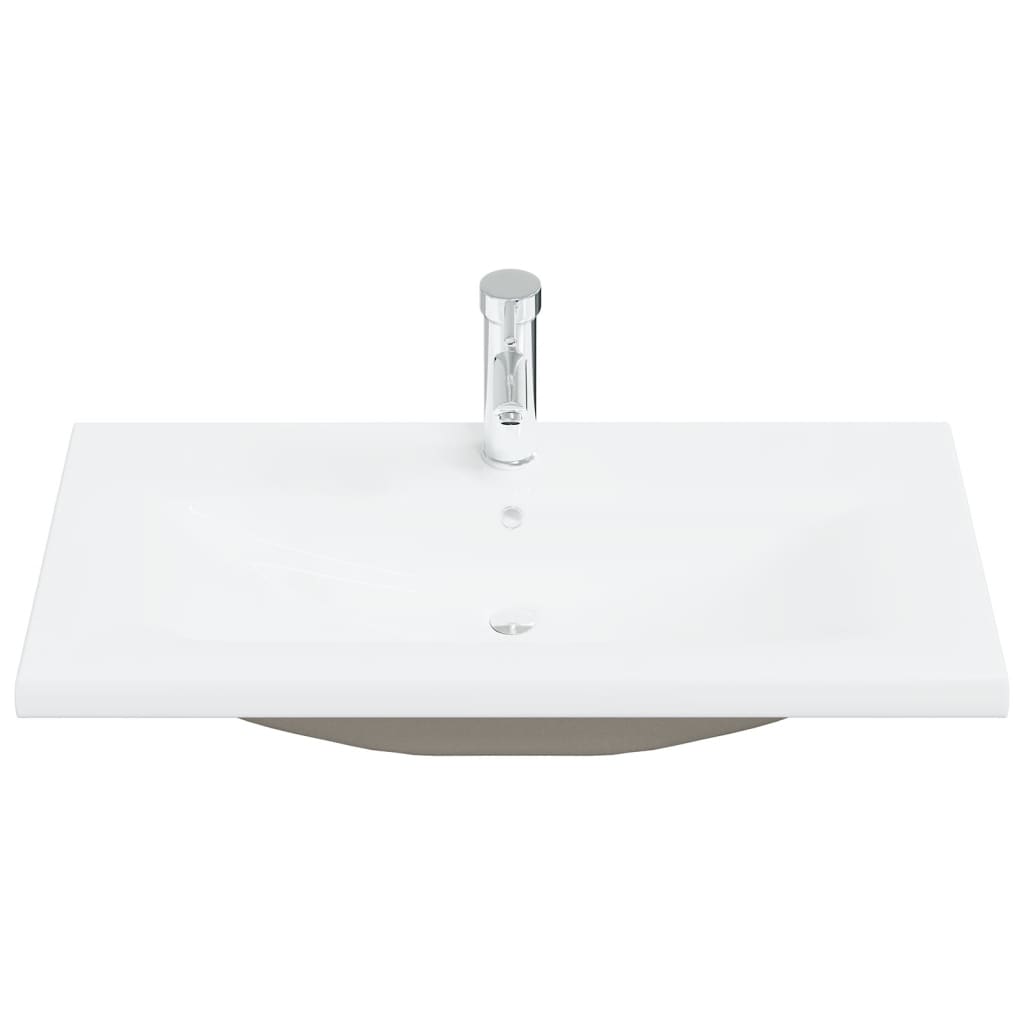 Set Mobili da Bagno 2 pz in Ceramica e Legno Multistrato | homemem39
