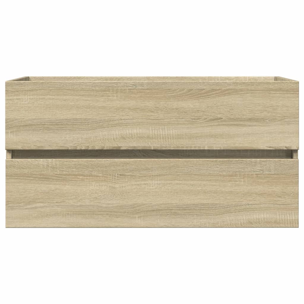 Set Mobili da Bagno 2 pz in Ceramica e Legno Multistrato | homemem39