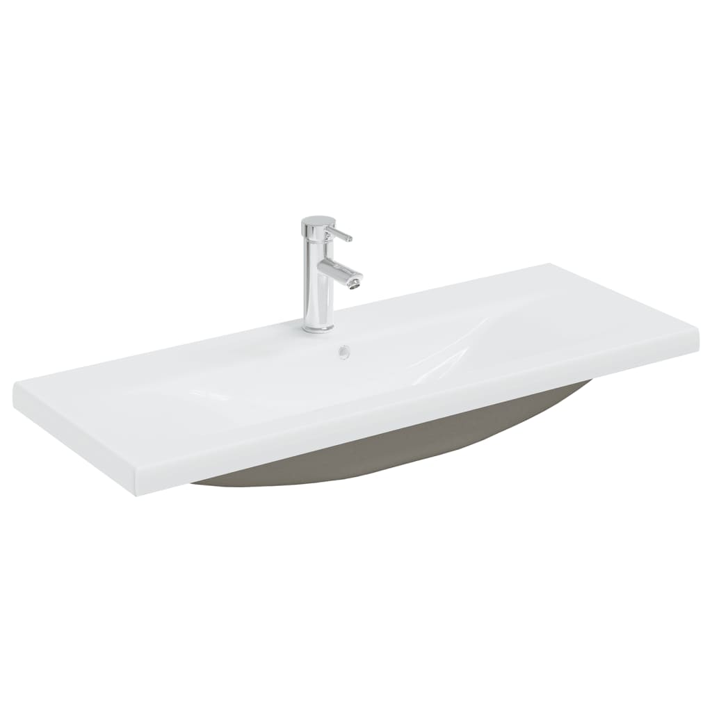 Set Mobili da Bagno 2 pz in Ceramica e Legno Multistrato | homemem39