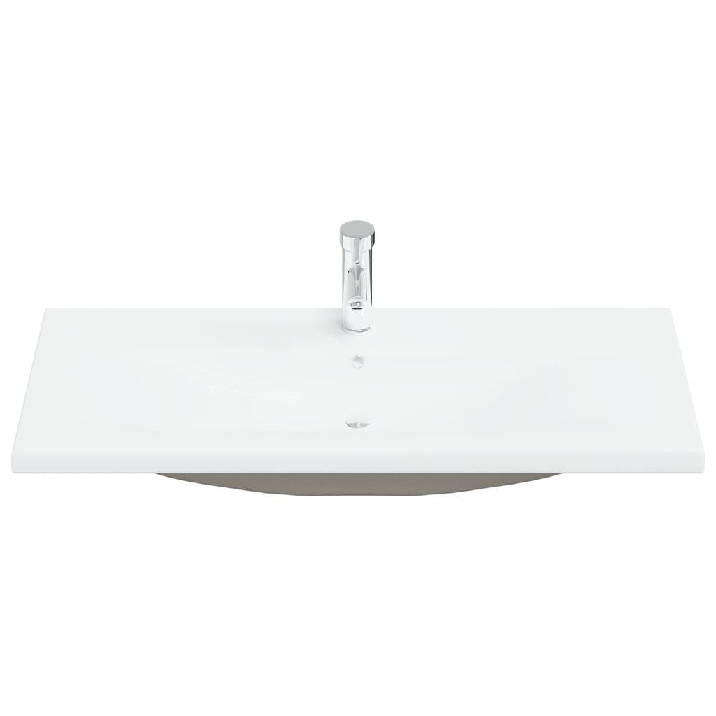 Set Mobili da Bagno 2 pz in Ceramica e Legno Multistrato | homemem39
