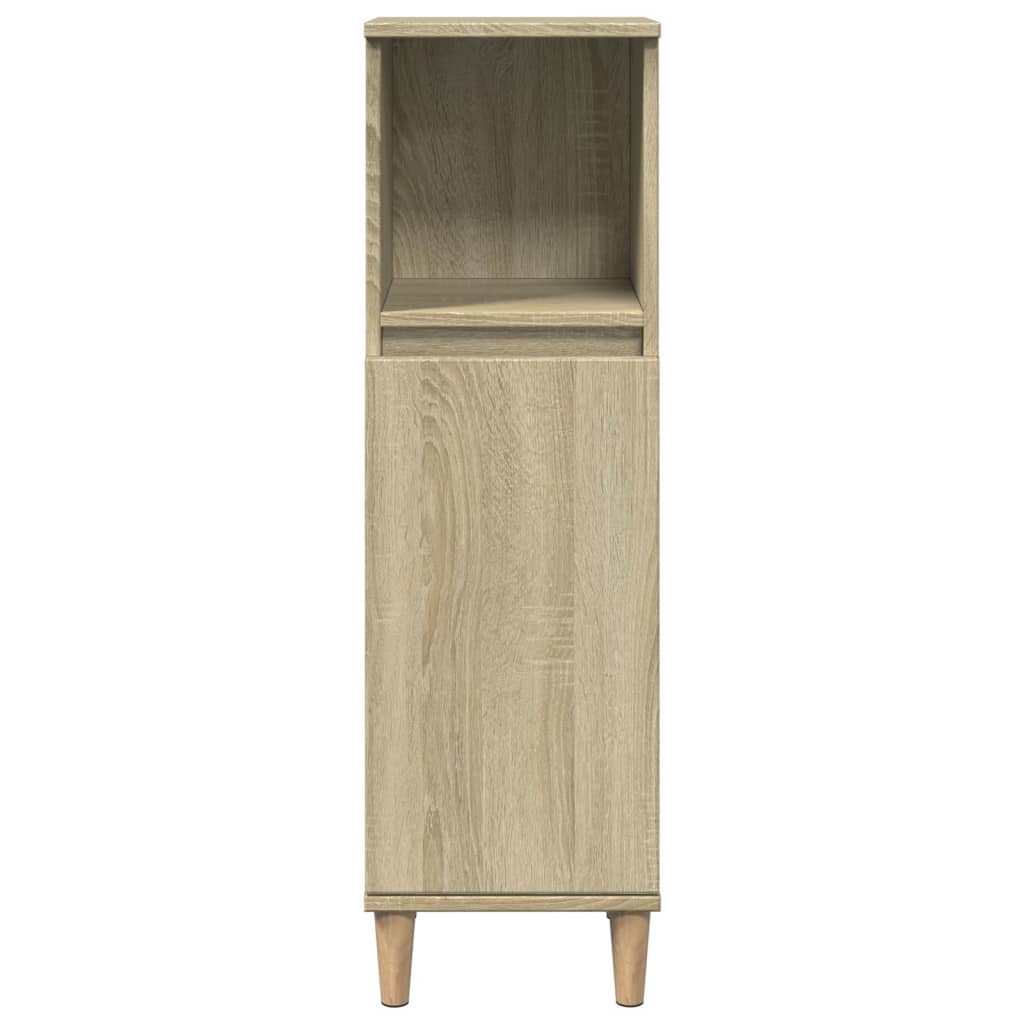 Set Mobili da Bagno 3 pz Rovere Sonoma in Legno Multistrato | homemem39