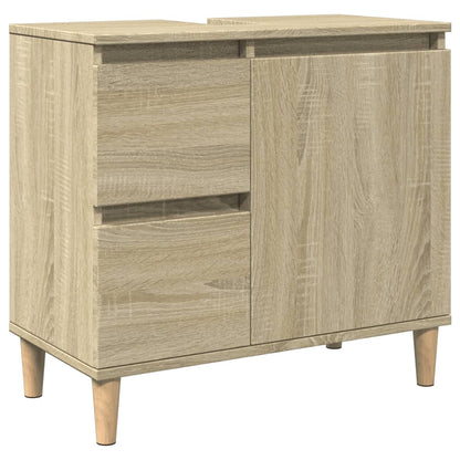 Set Mobili da Bagno 3 pz Rovere Sonoma in Legno Multistrato | homemem39