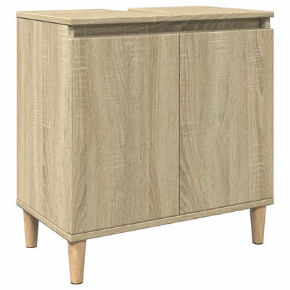 Set Mobili da Bagno 3 pz Rovere Sonoma in Legno Multistrato | homemem39
