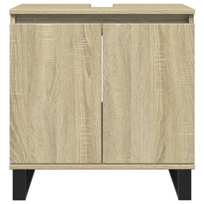 Set Mobili da Bagno 3 pz Rovere Sonoma in Legno Multistrato | homemem39