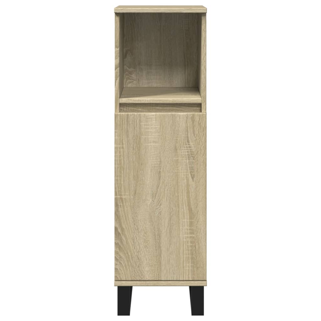 Set Mobili da Bagno 3 pz Rovere Sonoma in Legno Multistrato | homemem39