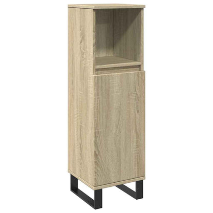 Set Mobili da Bagno 3 pz Rovere Sonoma in Legno Multistrato | homemem39