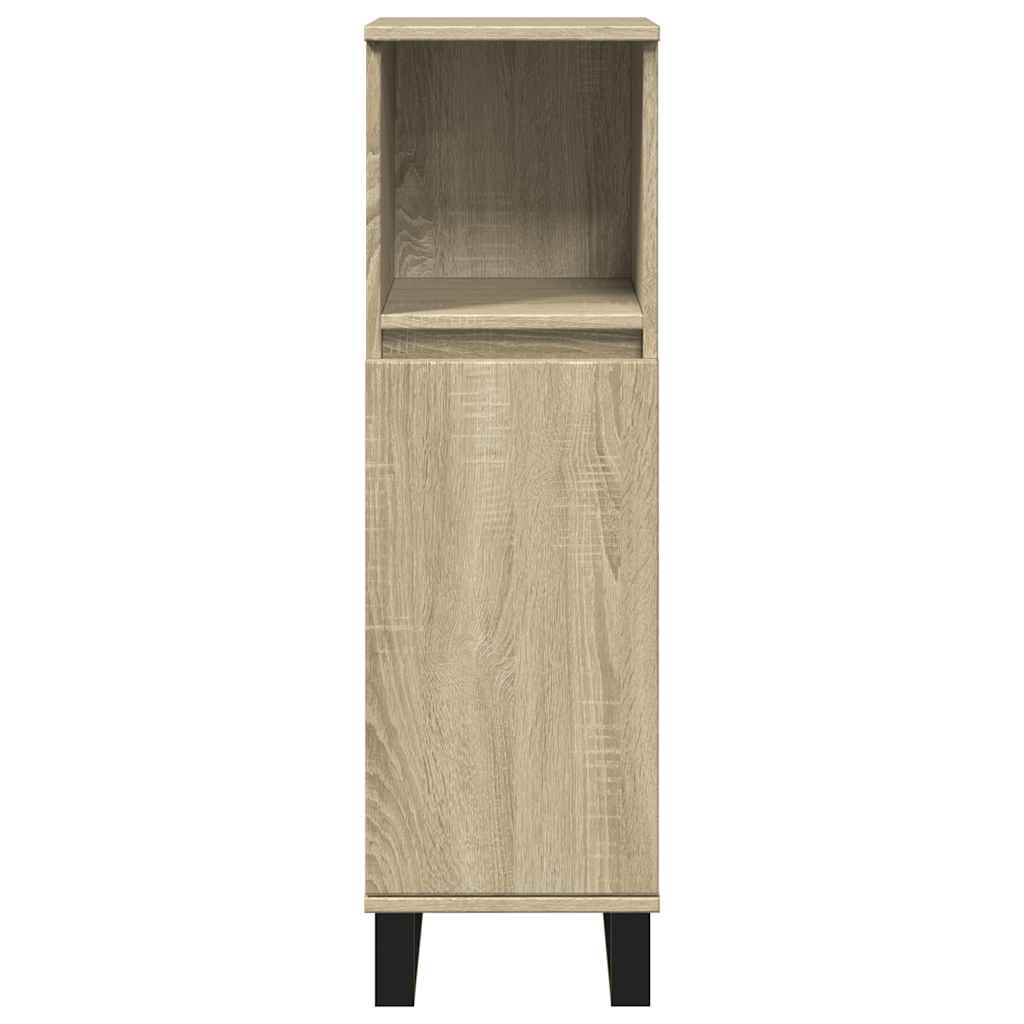 Set Mobili da Bagno 3 pz Rovere Sonoma in Legno Multistrato | homemem39