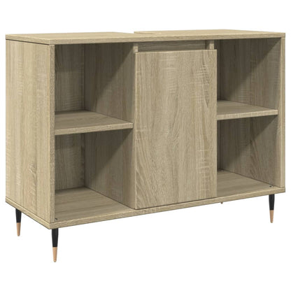 Set Mobili da Bagno 3 pz Rovere Sonoma in Legno Multistrato | homemem39