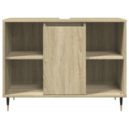 Set Mobili da Bagno 3 pz Rovere Sonoma in Legno Multistrato | homemem39