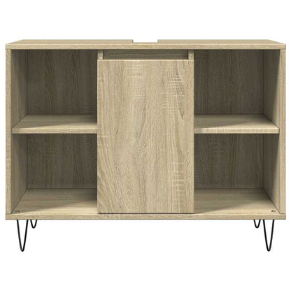 Set Mobili da Bagno 3 pz Rovere Sonoma in Legno Multistrato | homemem39