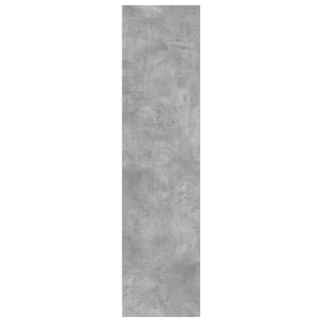 Armadio Grigio Cemento 30x50x200 cm in Legno Multistrato | homemem39