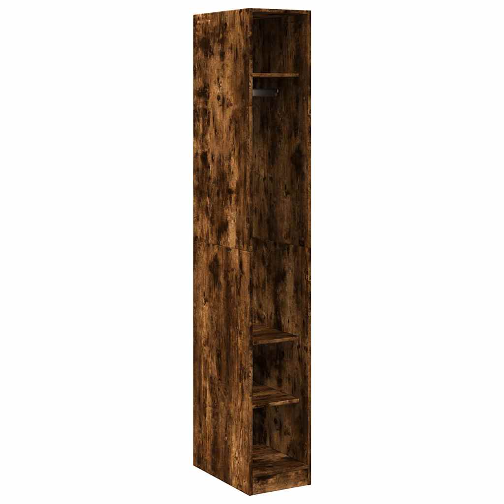 Armadio Rovere Fumo 30x50x200 cm in Legno Multistrato