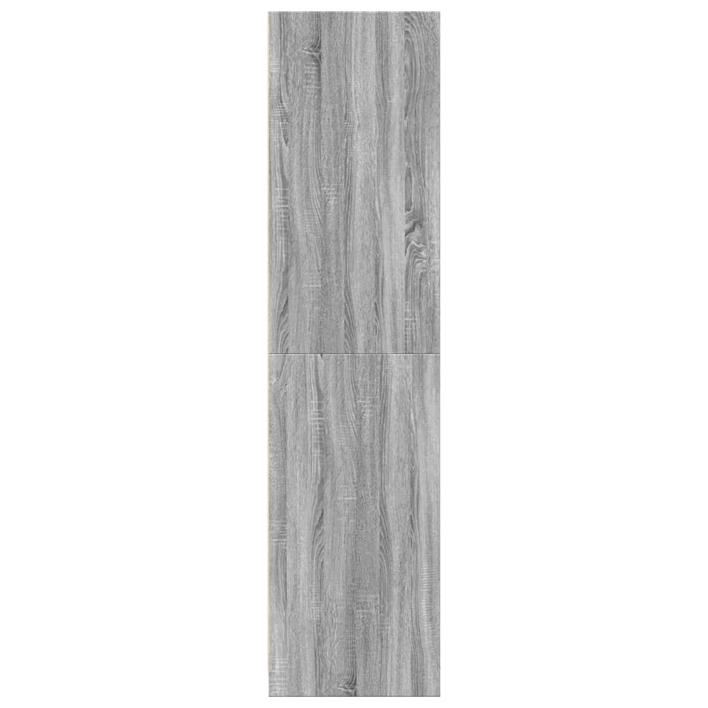 Armadio Grigio Sonoma 30x50x200 cm in Legno Multistrato - homemem39
