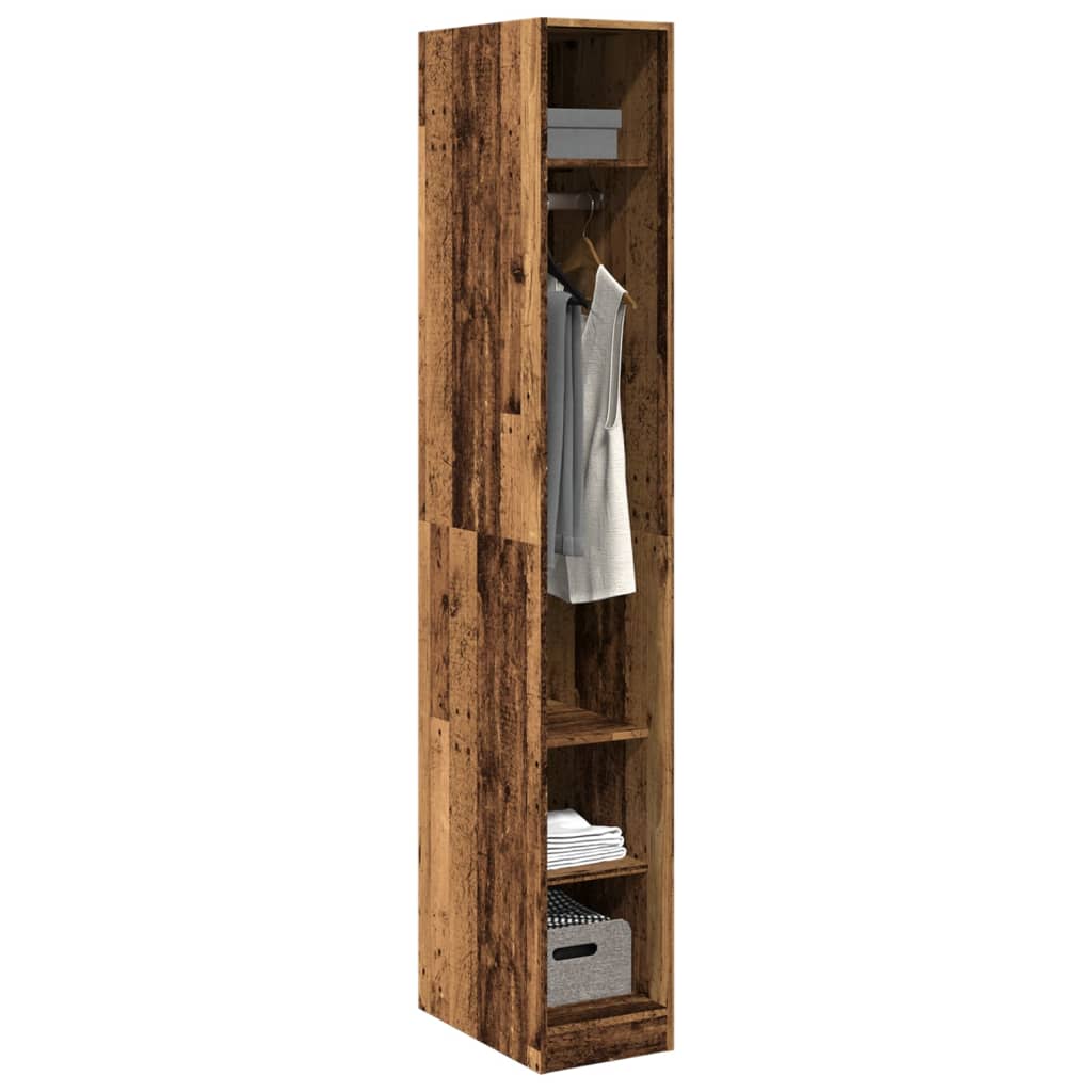 Armadio Legno Antico 30x50x200 cm in Legno Multistrato - homemem39