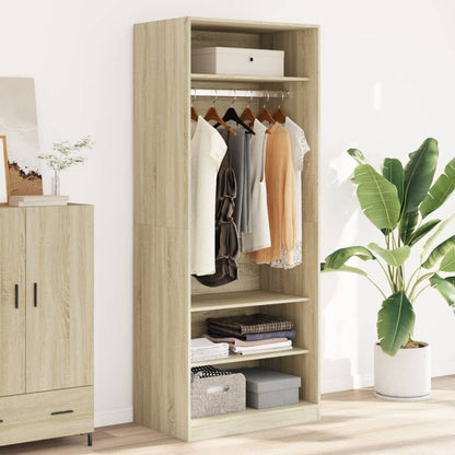 Armadio Rovere Sonoma 80x50x200 cm in Legno Multistrato - homemem39