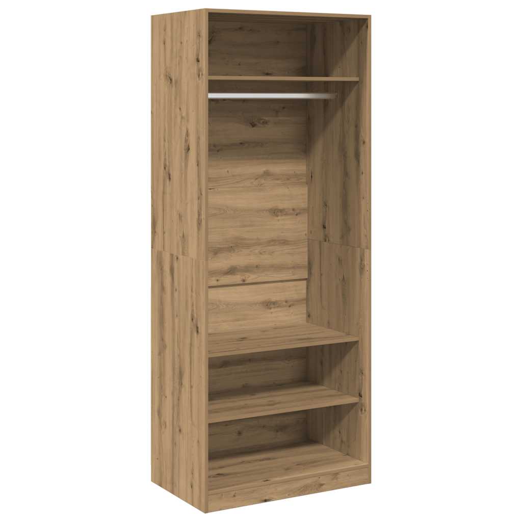 Armadio Rovere Artigianale 80x50x200 cm in Legno Multistrato - homemem39