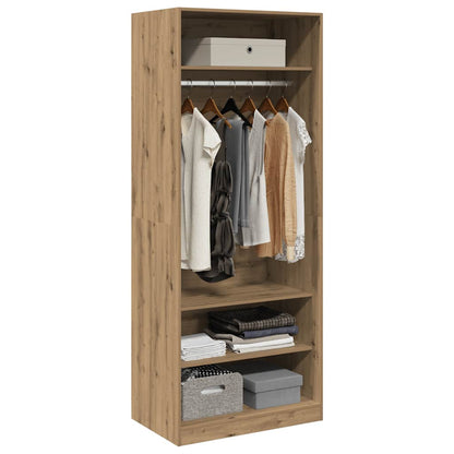 Armadio Rovere Artigianale 80x50x200 cm in Legno Multistrato - homemem39