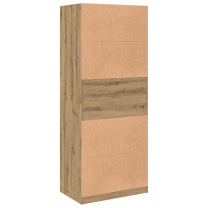 Armadio Rovere Artigianale 80x50x200 cm in Legno Multistrato - homemem39