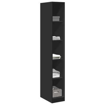 Armadio Nero 30x50x200 cm in Legno tecnico - homemem39