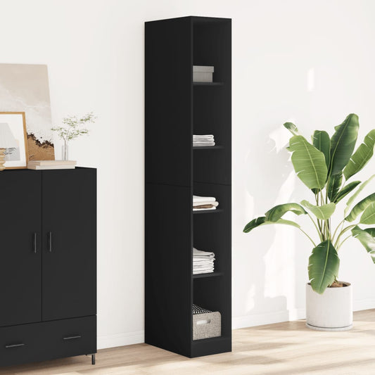 Armadio Nero 30x50x200 cm in Legno tecnico - homemem39