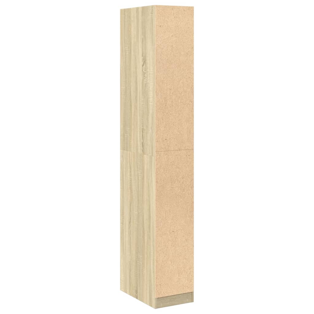 Armadio Rovere Sonoma 30x50x200 cm in Legno tecnico | homemem39