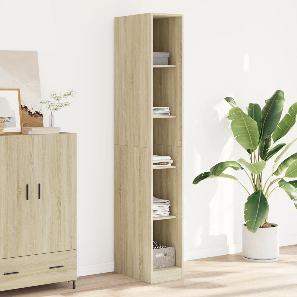 Armadio Rovere Sonoma 30x50x200 cm in Legno tecnico | homemem39
