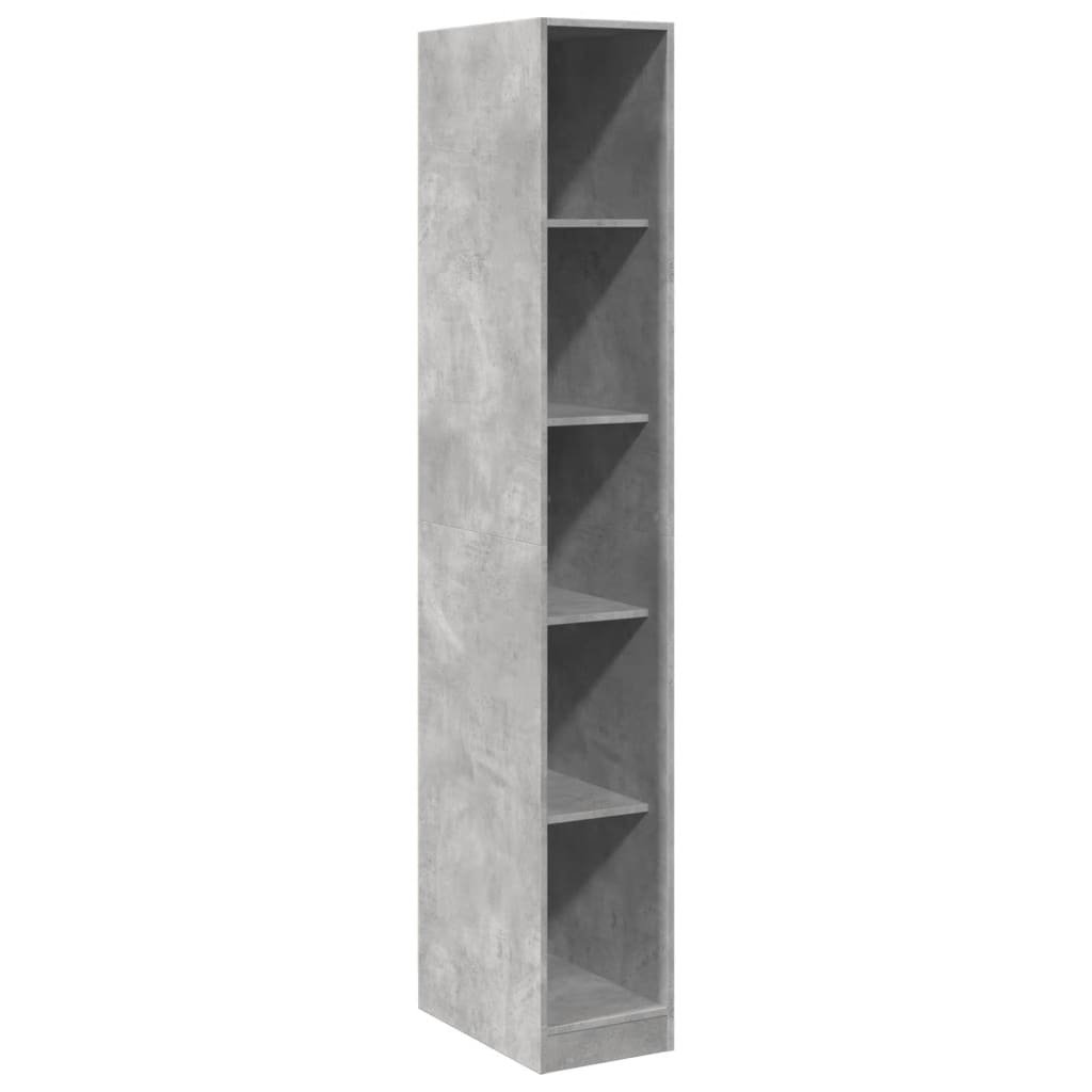 Armadio Grigio Cemento 30x50x200 cm in Legno tecnico | homemem39